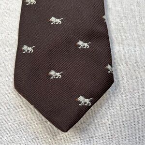 Vintabe Botany 500 Brown Polyester Tie